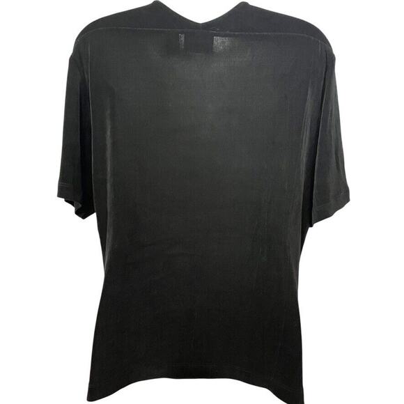 Hollister Sheer Dark Navy Y2K Ruffle Whimsigoth Fairy Top Shirt Smocked sz M - Picture 2 of 16